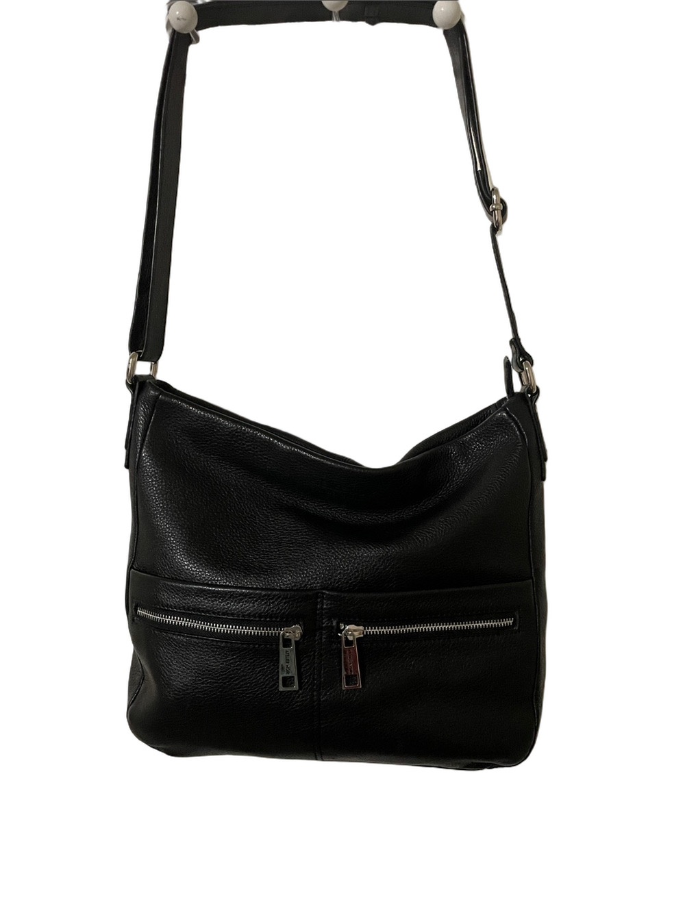 Atelier Noir by Rudsak Black Pebbled Leather Shoulder Bag